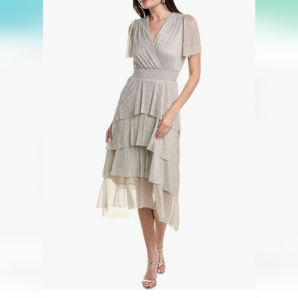 Vince Camuto Tiered Midi Dress Large